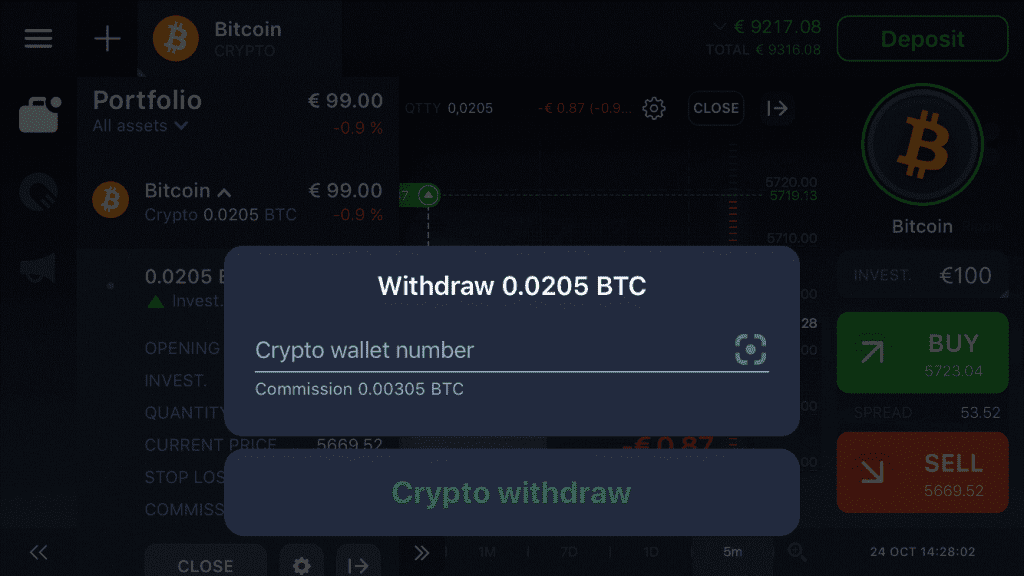 Withdraw BTC