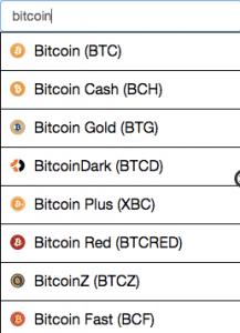 Bitcoin forks