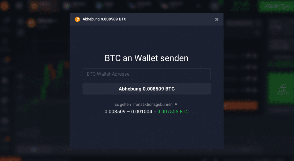 BTC senden