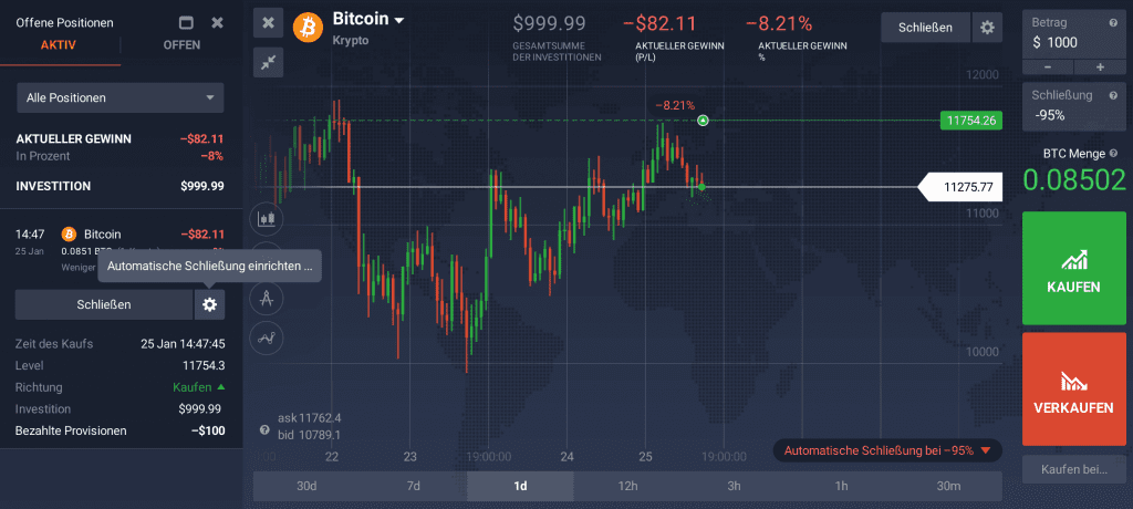 Bitcoin Auszahlung