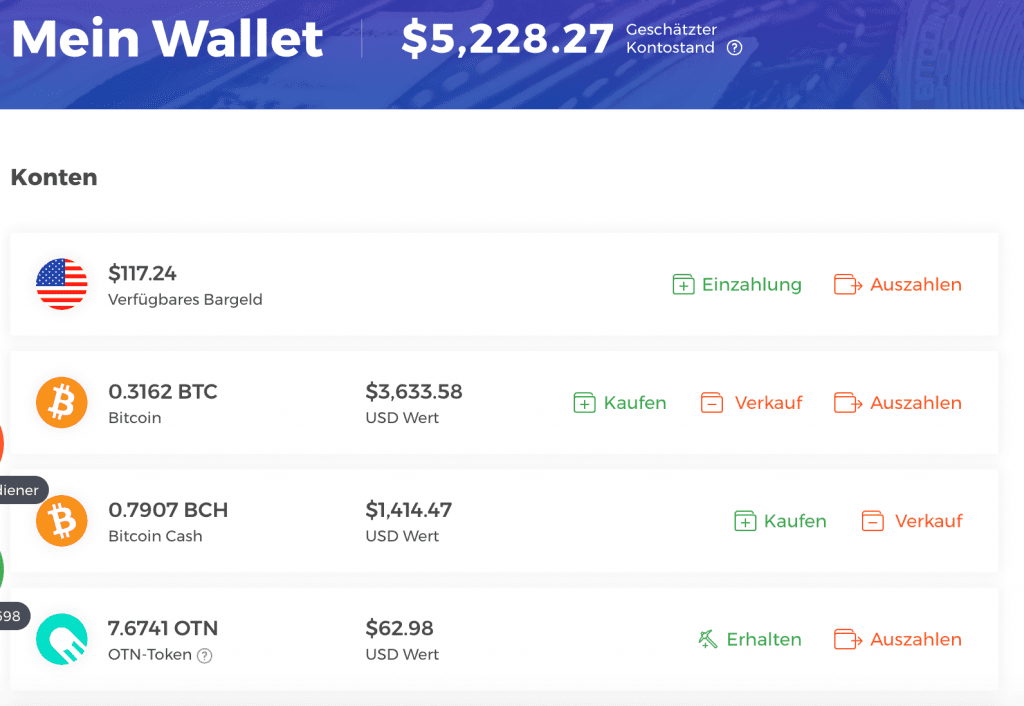 IQ Option Wallet Krypto