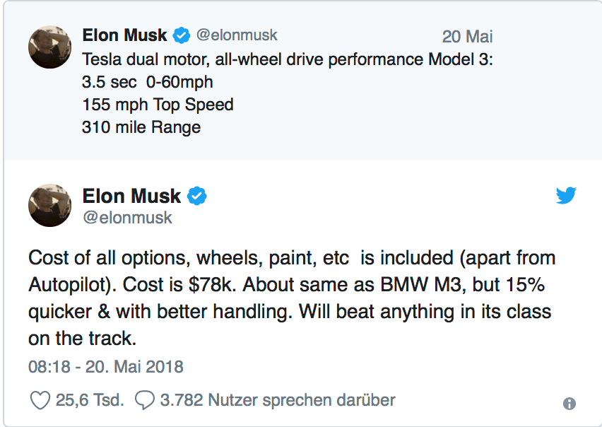 Ilon Musk tweet