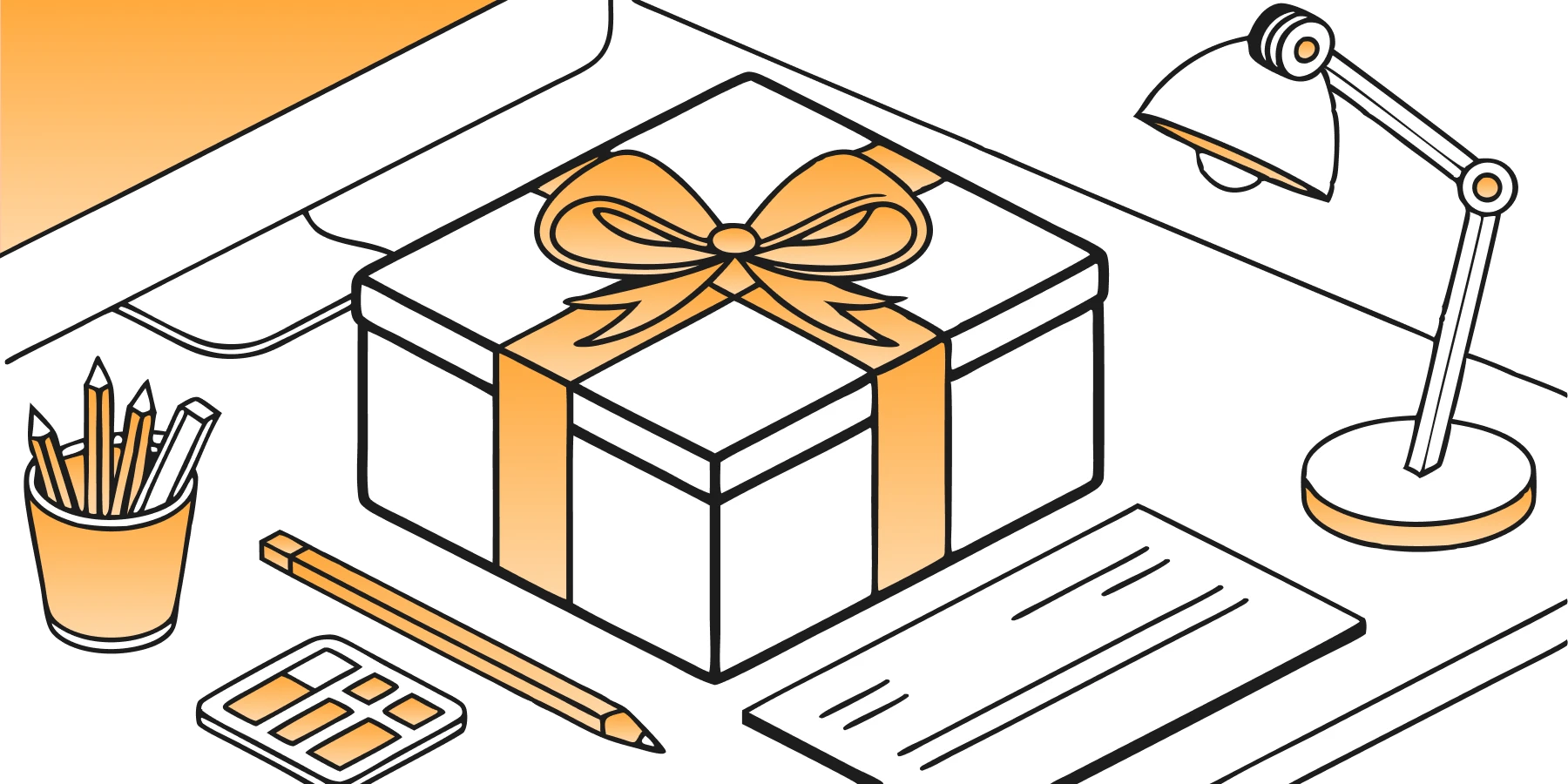 Gift Box on Desk 1