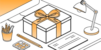 Gift Box on Desk 1